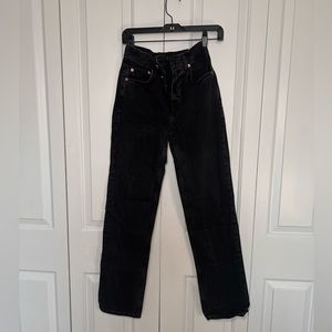 Black denim